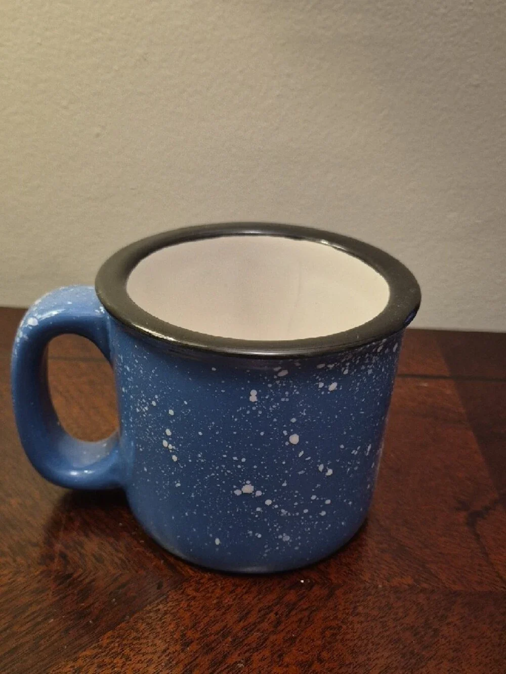 Bass Pro Shops Blue Speckled Ceramic Mug with‎ Black Rim